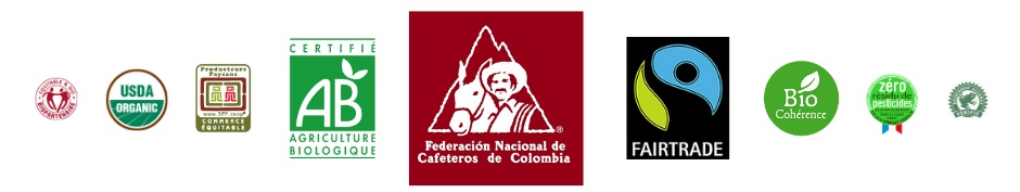 Labels de certification biologique utilisés en caféiculture en Colombie